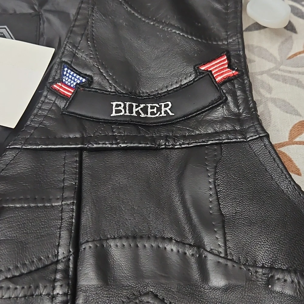 Diamond Supply Co. Black Leather Vest - Picture 6 of 16